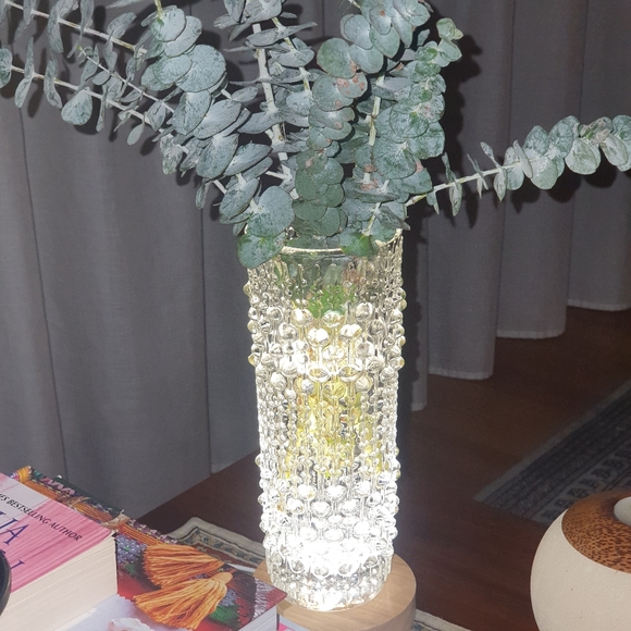 Vintage Hermanova Sklo Union Czech glass candle wax vase - Picture 6 of 10